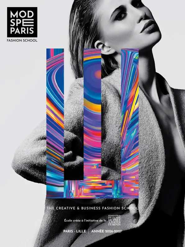 Brochure Modspé : école de mode présente à Paris et Lille